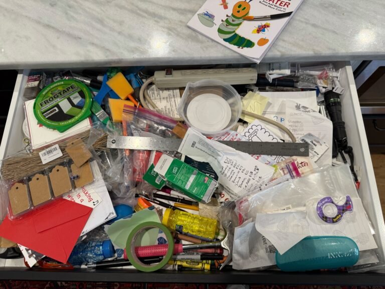 Kitchen Junk Drawer before...